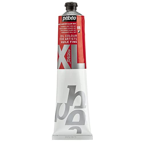 Pebeo Fine Studio Xl Colore Ad Olio Per Pittura, Rosso (Cadmio), 200 Ml
