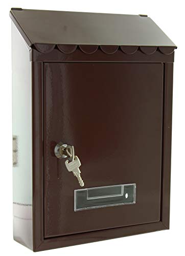 Portalettere Cassetta Postale "Capri"Cm.21X6X30 - Marrone