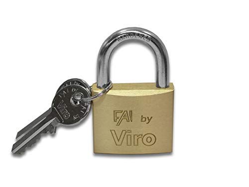 Lucchetto Rettangolare Ad Arco In Ottone 20 Mm Fai Viro
