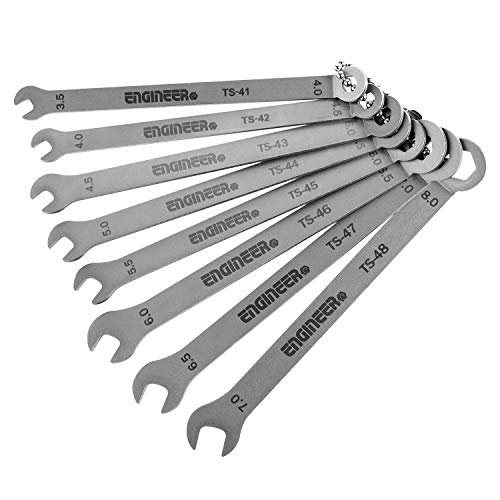 Set 8 In 1 Di Chiavi Inglesi Sottilissime, Inossidabili, In Miniatura, Spesse Solo 1,5 Mm, Engineer Ts-04.