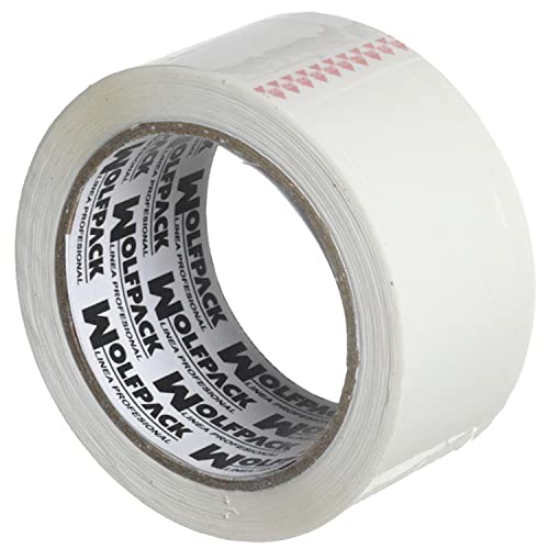 Wolfpack 14051300 - Nastro Adesivo (48 Mm X 66 M) Di Colore Bianco