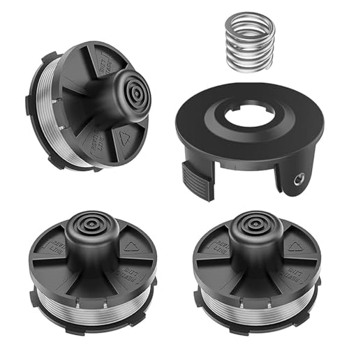 Viilich 3 Bobine Di Filo Bobina Di Ricambio Per Tagliaerba Per Makita 18V Dur181Z/Dur181Rf/Dur181, Per Makita 196146-9, Copri Bobina 195858-1 (3 Bobin