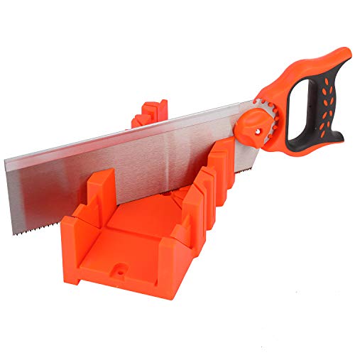 Katsu Scatola Per Troncatrice Con Set Di Seghe Manuali Da 300Mm (12"), Sega Per Troncatrice Con Guida, Cornici Angolari Per Taglio Della Lavorazione D