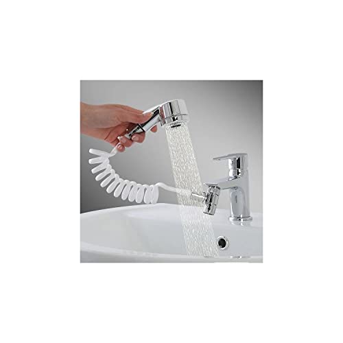 Doccino Easy Universale, Doccino Per Lavandino, Doccetta Per Doccia, Sifone Da Cucina, Facile Da Installare, Fissaggio Con Bioadesivo, Pratico E Compa