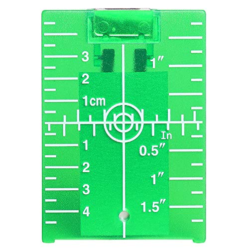 Huepar Tp01G Target Laser Verde, Targetboard Laser Magnetico Con Riflettori, Utilizzare Per Strumenti Laser/Livella Laser Verde