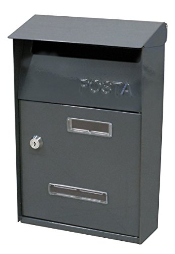 Cassetta Postale In Acciaio Colore Grigio Utilia