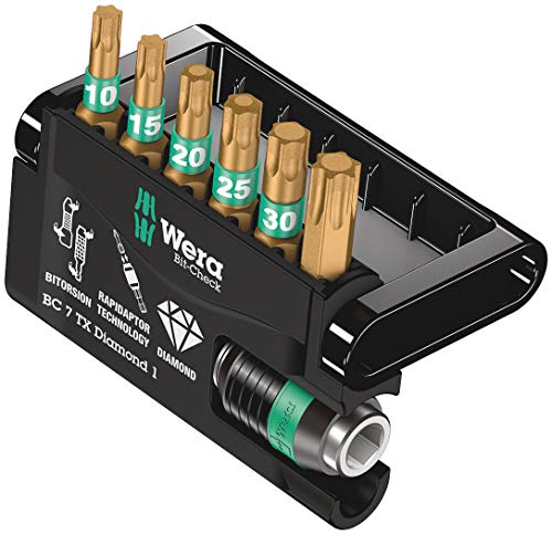 Wera 05057415001 Assortimento Di Bit, Set Di 7 Pezzi, Bit-Check 7