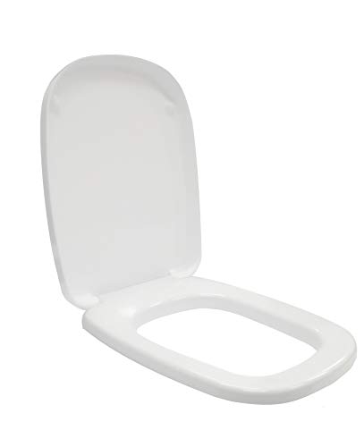 Ceramica Dolomite J105100 Sedile Copriwater Fleo Originale Colore Bianco Con Cerniere In Metallo
