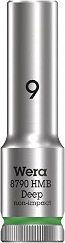 Wera 05004531001 8790 Hmb Deep Chiave A Bussola, Argento, 9 Mm