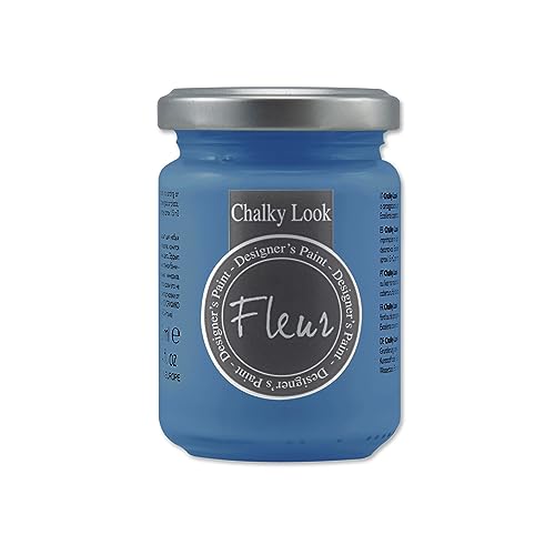 Fleur Paint 12005 - Pittura Minerale (Base Acqua, 130 Ml) Ciano Primaria