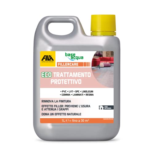 Fila Surface Care Solutions Fillercare Eco Trattamento Protettivo Per Pavimenti Resilienti E Plastici, Incolore, 1 Litro