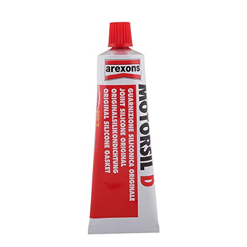 Arexons Motorsil D Orginale Rossa Pasta Rossa Per Motori 60 Gr Guarnizione Silicone, Sigillante Motore Alte Temperature, Mastice Per Guarnizioni Motor