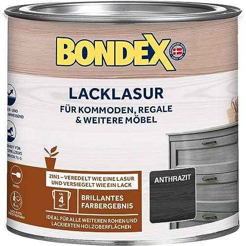 Bondex Vernice Effetto Impregnante 2In1 Antracite Per Legno Interno 375Ml