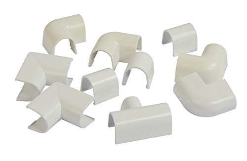 Cablefix Inofix, Raccordi Ad Angolo E A T Per Canale 2202 , Bianco, 3220-2-
