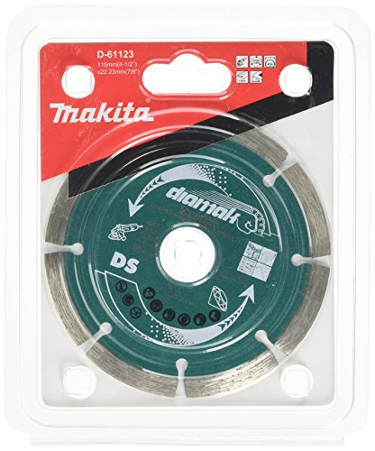 Makita D-61123, Disco Diamantato Segmentato, 115 Mm, Multicolore