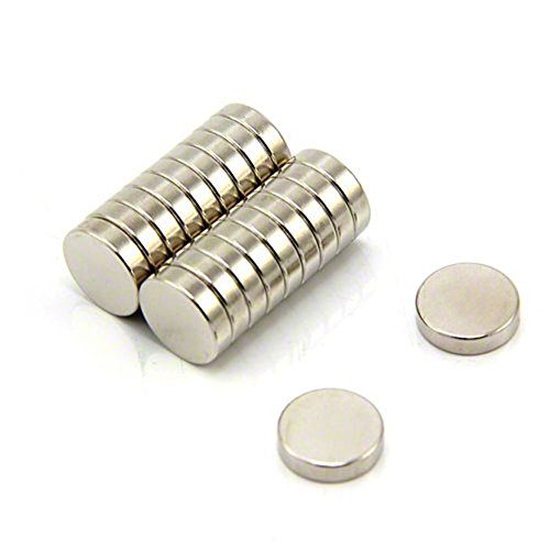 N35 Magneta Neodimio Per Arti, Mestieri, Produzione Di Modelli, Fai -Da -Te, Hobby, Ufficio E Casa - 12Mm Dia X 3Mm Di Spessore - 2Kg - Pacco Di 20
