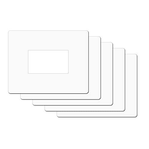 D & D 5 Salvaparete Trasparente. Salva Muro In Plastica Trasparente Spessore 0,75Mm Dimensioni 20X16Cm Per Placchette Interruttori Pacco 5 Pz