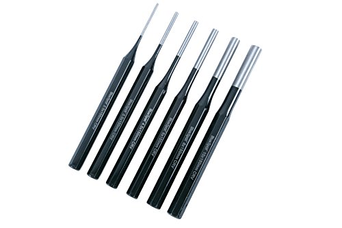 Blue Spot 22443 Parallel Pin Punch, Nero, Set Da 6 Pezzi