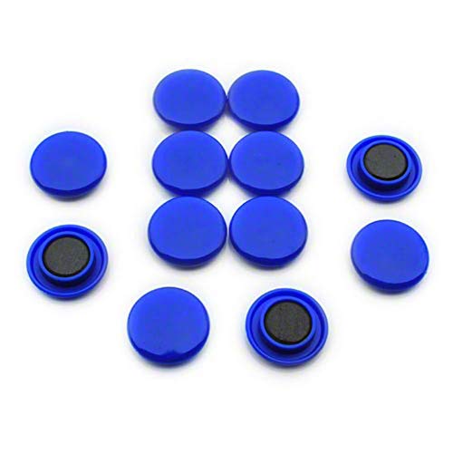 Magneti Dell'Ufficio Di Pianificazione Blu Media Per Frigorifero, Lavagna, Tavola Da Preavviso, Archiviazione - Confezione Di 12