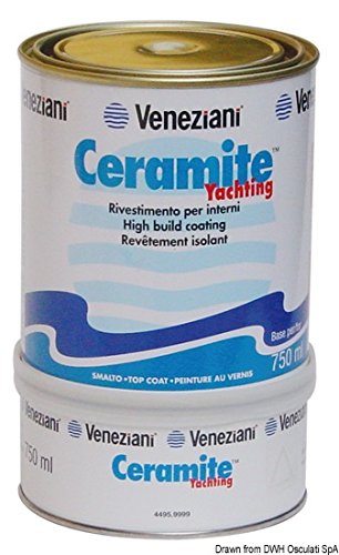 Veneziani Ceramite Yachting Rivestimento Epossidico, Colore: Bianco, Size: 750 Ml A+B