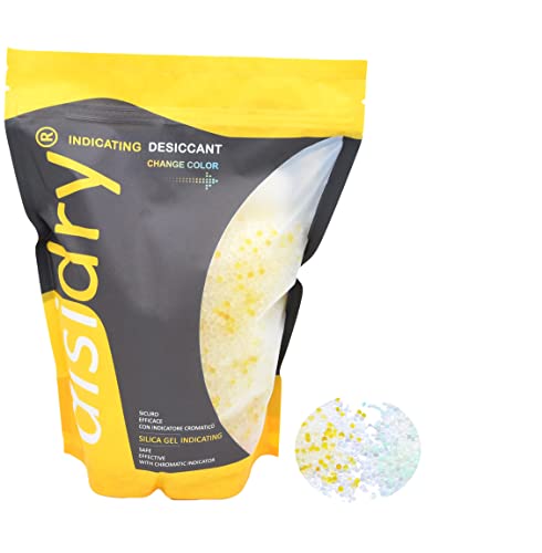 Disidry® 1500 G Silica Gel Mix Sfuso Con Indicatore Cromatico Cambia Colore Quando Esausto