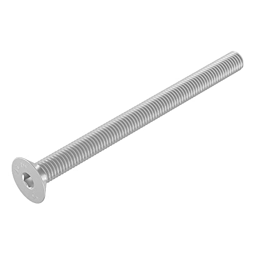 Seccaro Vite A Testa Svasata M6 X 80 Mm, Acciaio Inox V2A Va A2, Din 7991 / Iso 10642, Esagono Incassato, 20 Pezzi