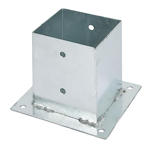Gah-Alberts 217679 Porta Palo Da Avvitare, Acciaio, 121 X 121 Mm