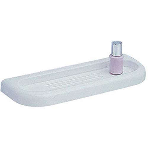Porta Spugna E Porta Sapone Combinato Serie Linea Accessori Bagno Bianco