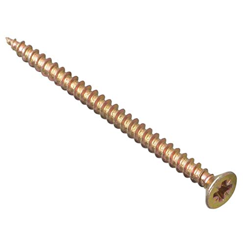 Bargainscrews - Confezione Da 100 Viti Multiuso, Ideali Per Essere Impiegate Su Pannelli Truciolari, Mdf, Pvc E Legno 4.0 X 75Mm