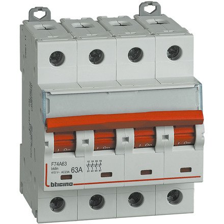 F74A63 - Bticino Spa Btdin - Sezionatore Comandabile 4P 63A