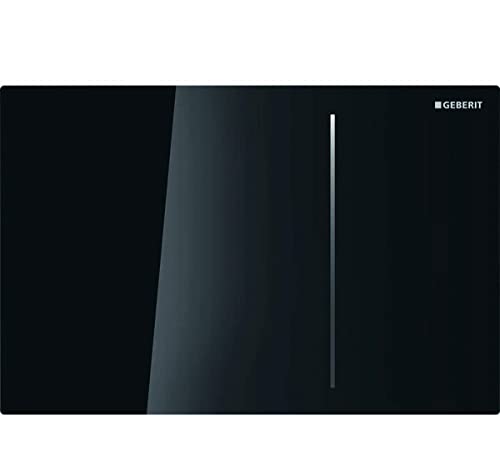 Geberit 115.625.Sj.1 - Placca Di Comando Sigma70, Per Risciacquo A Due Quantità, Per Cassetta Di Risciacquo Da Incasso Sigma 8 Cm, Nero