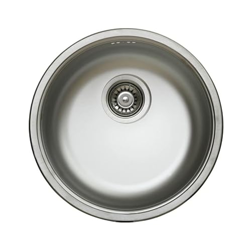 Lavello Cucina A Pozzetto In Acciaio Inox Da Incasso Diam. 43.5 Cm