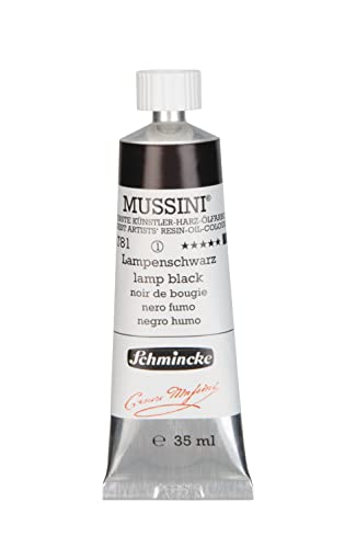 Schmincke Mussini Oils Lamp Black 35Ml Tube Series 1