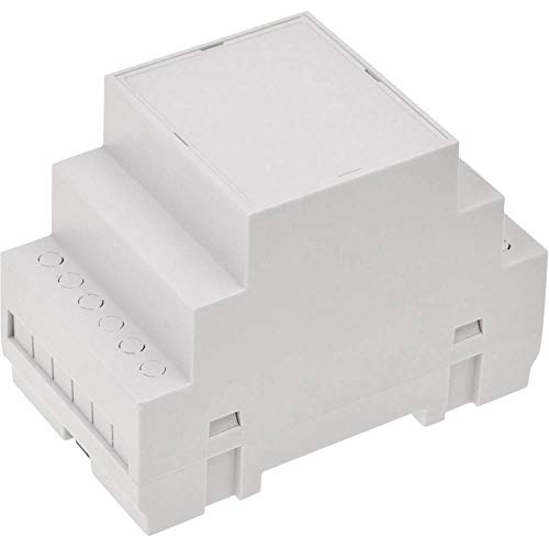 Tru Components Tc-7910772 4U65050907310 - Alloggiamento Per Guide Din 53 X 90 X 65 Abs, V0, Colore: Grigio, 1 Pezzo