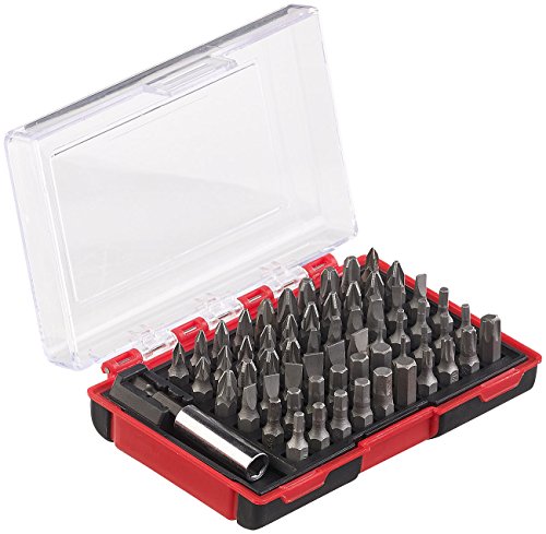 Agt Professional Set Punte Per Cacciavite - Bit Impostato: Set Di Inserti Da 61 Pezzi Con Portainserti Magnetico, Acciaio Al Cromo Vanadio (Bitbox, At