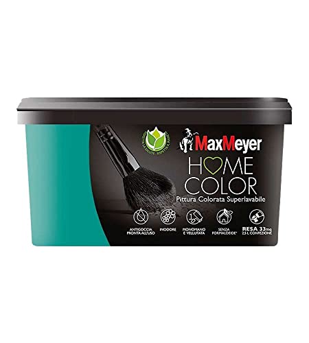 Maxmeyer Pittura Colorata Superlavabile Home Color Pavone 2,5L