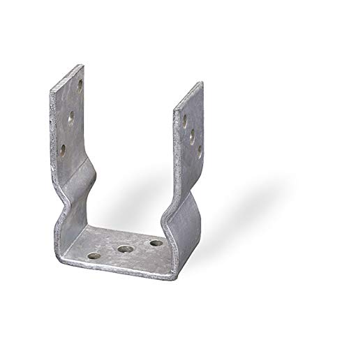 Supporto A U Per Pali, Per Gazebo E Porticati, Misura 71X150X60 Mm, Spessore 4,0 Mm, Da Avvitare, Per Fissaggi Su Calcestruzzo, Zincato A Fuoco, 1 Pez