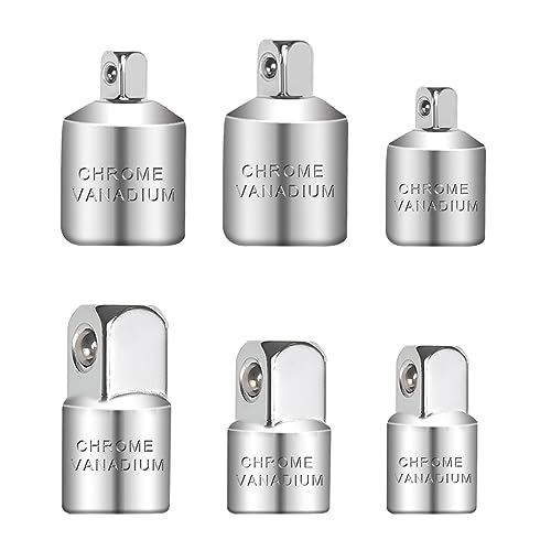 Set Di Adattatori,6 Pezzi Adattatore Per Bussola Socket Ratchet Converter, Set Di Adattatori Chiave A Cricchetto Da 1/4 A 3/8, Da 3/8 A 1/4, Da 3/8 A
