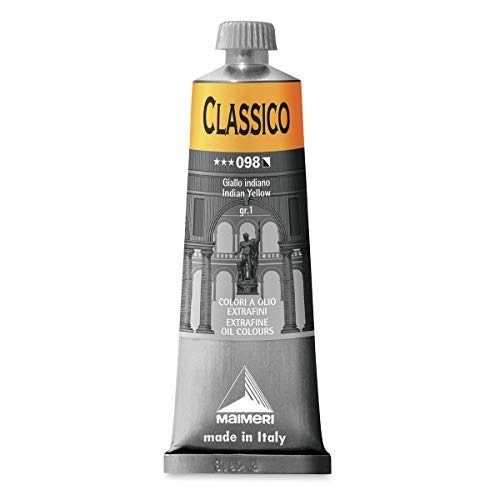 Maimeri Classico 60 Ml, Extra Feine Künstlerölfarbe, Farbton Indischgelb