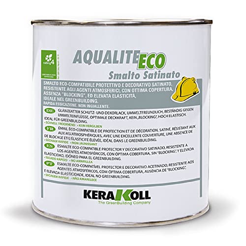 Kerakoll Aqualite Eco Smalto Satinato - A 001 Bianco 0,75 Lt.