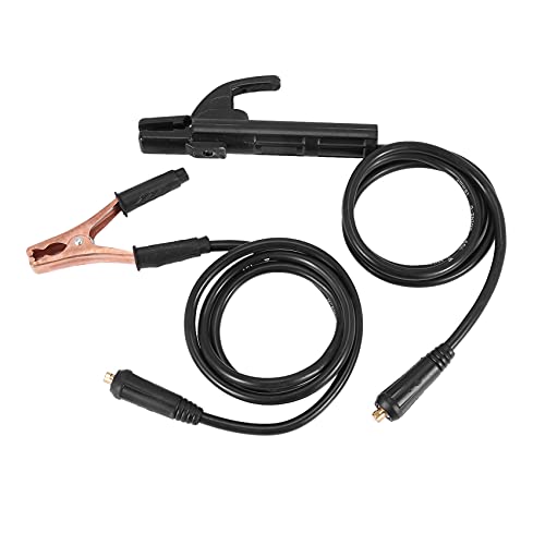 Qezodsx 2 Pz 300A 1,5 M Elettrodo Porta Saldatrici Saldatrici/Morsetto A Massa Set Saldatura Stinger Morsetto Attrezzo 300 Ampere Kit Saldature