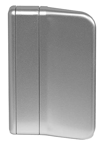 Cc-Shopping - Maniglia Per Balcone “911”, Versione Rettangolare, Per L'Esterno E L'Interno, Incl. 2 Viti Per Montaggio, 70 X 45 X 13 Mm, (Argento)