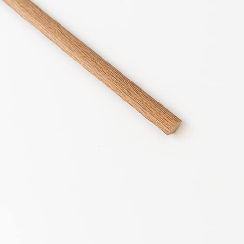 5 Pz Di Quarto Di Tondo Mdf Rovere Medio Mm.14X14X240