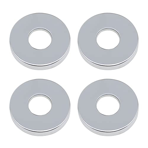 Plcatis 4Pz Copri Tubo Cromato 26,5Mm In Acciaio Inox Rosetta Per Rubinetto Anti Ruggine Valvola Collare Rubinetto Per L'Installazione Di Tubi Pannell