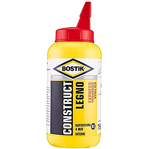 Bostik Construct Legno Express Colla Vinilica, Bianco, 750 G
