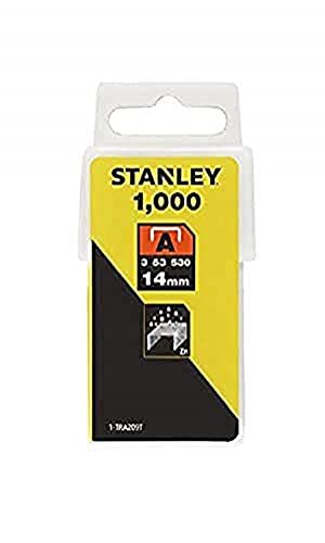 Stanley 1-Tra209T Graffette Tipo A, 14 Mm, Set Di 1000 Pezzi