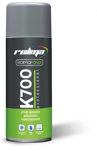 Spray Primer Fondo Epossidico Monocomponente K 700 Rolma Per Acciaio, Lamiera, Alluminio, Ferro Bomboletta Da 400 Ml