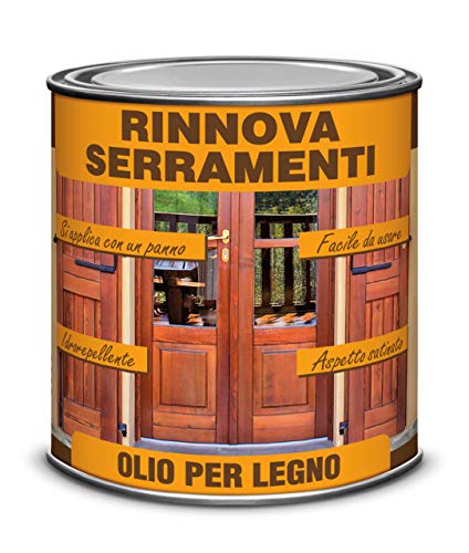 Veleca Rinnova Serramenti Ml. 750 Olio Per Legno - Aspetto Satinato/Cerato