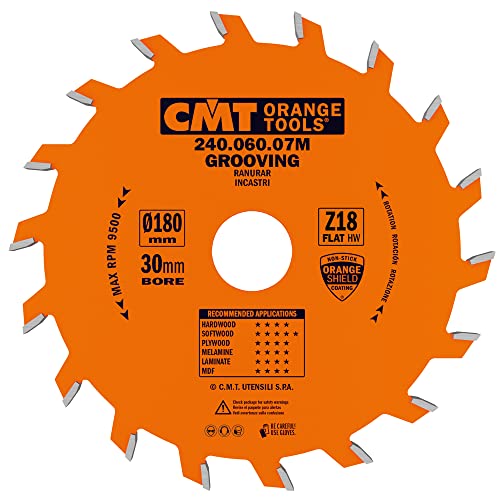 Cmt 240.060.07M Lama Circolare Per Incastri Hw 180X6/3X30 Z18 Piano