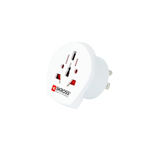 Skross By Poly Pool Sk500221 Adattatore Da Viaggio Con Spina Standard Americana E Presa Universale Standard Austalia-China, Uk, Giappone, Europa, Sviz